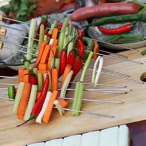 PINCHOS DE MADERA Y HIERRO PARA ASADOS PACK DE 24 - 5