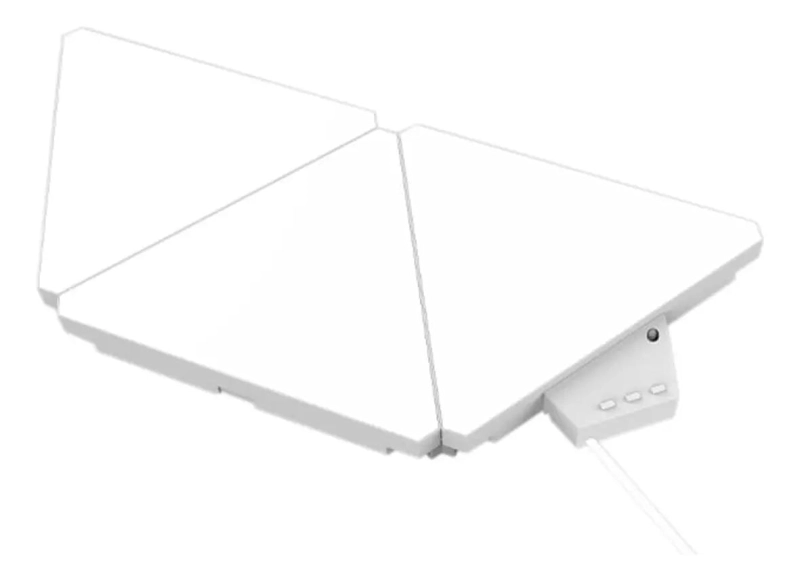 SET DE 3 MODULOS TRIANGULARES RGB INTELIGENTES PARA ILUMINACION - 3