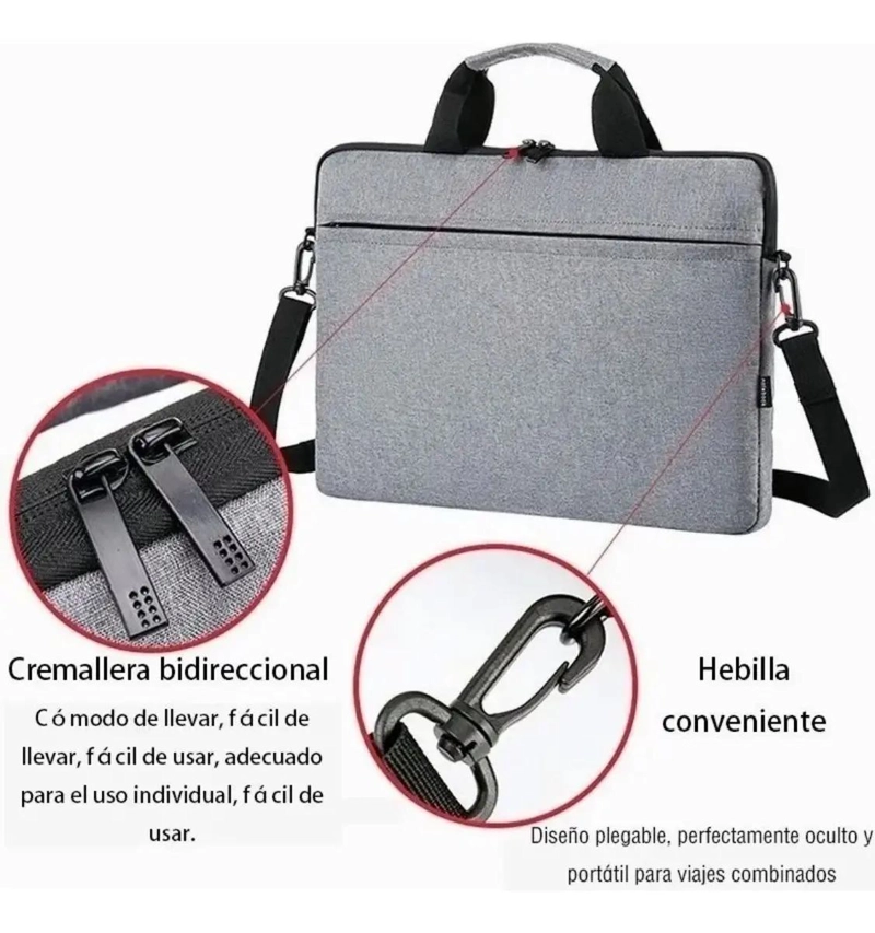 BOLSO ORGANIZADOR IMPERMEABLE PARA NOTEBOOK Y ACCESORIOS - 3