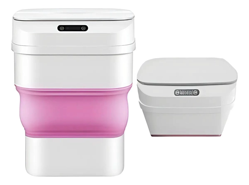 PAPELERA AUTOMATICA CON SENSOR DE PROXIMIDAD COLOR ROSA - 2
