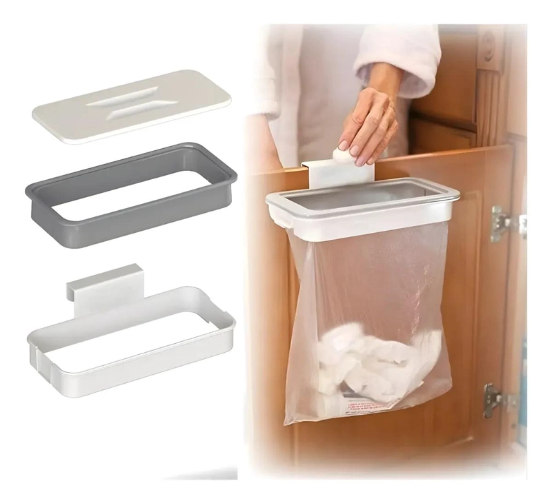 SOPORTE COLGANTE PRACTICO PARA BOLSAS DE BASURA - 1
