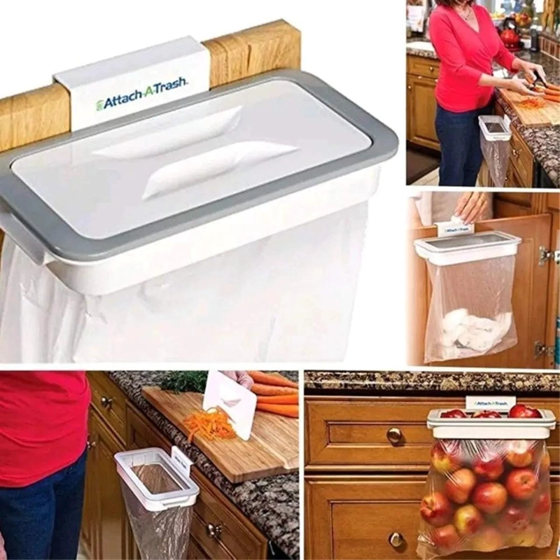 SOPORTE COLGANTE PRACTICO PARA BOLSAS DE BASURA - 3