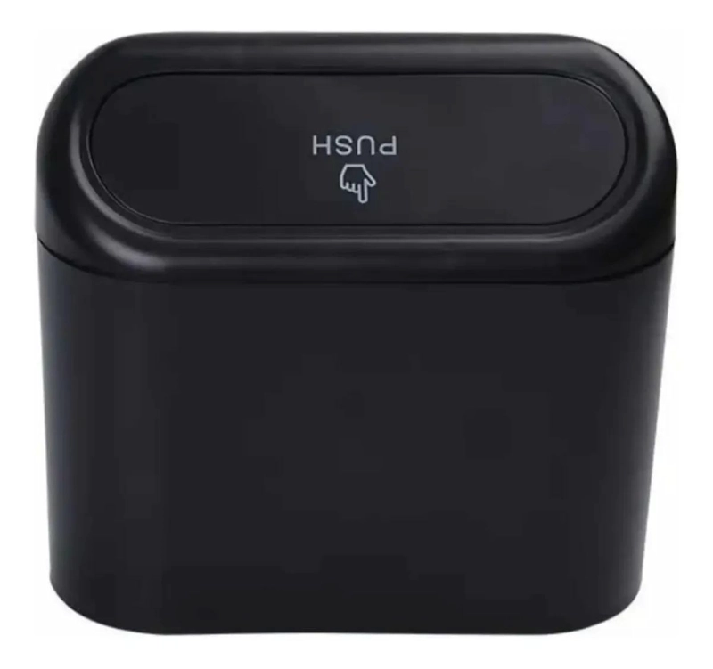BASURERO PORTATIL CON TAPA PARA MANTENER EL AUTO LIMPIO - 1