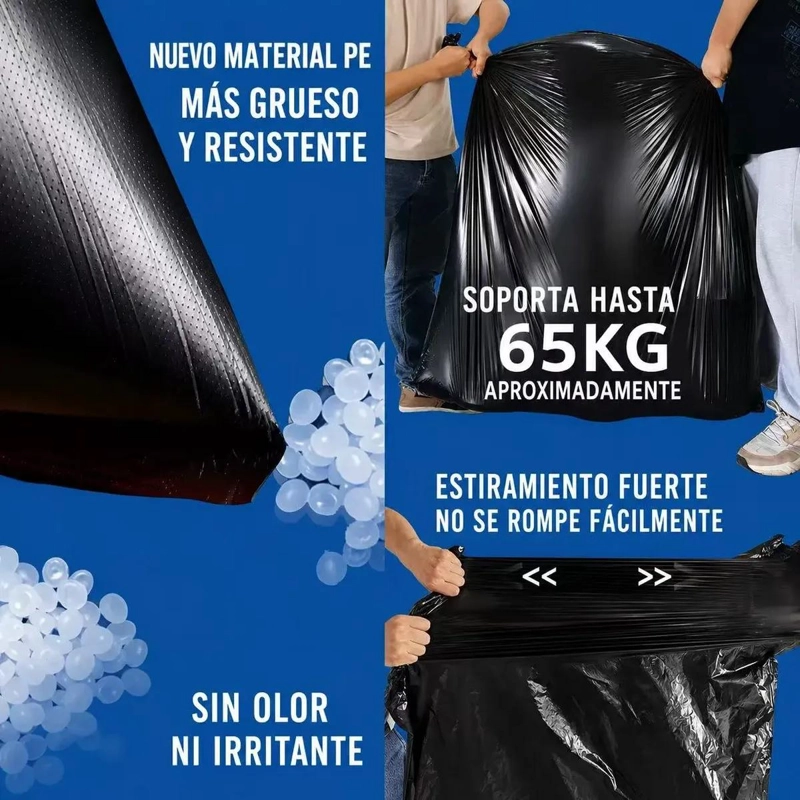 BOLSA DE BASURA NEGRA 120X140CM PACK DE 10 UNIDADES - 3