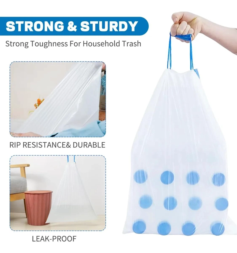 BOLSA DE BASURA BIODEGRADABLE CON CIERRE DE CORDON 50X55CM - 2