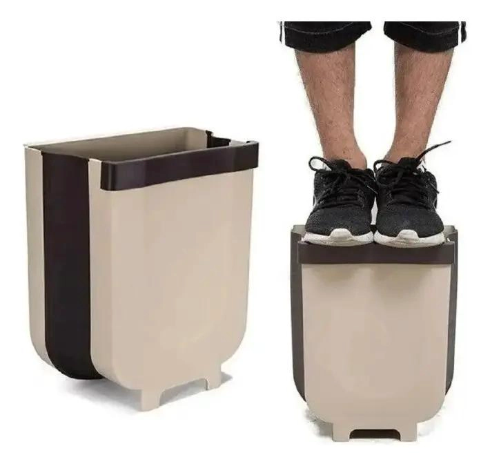 BASURERO PORTATIL ERGONOMICO PLEGABLE PARA HOGAR Y COCHE - 3