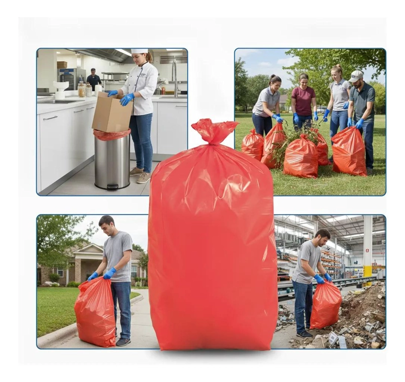 BOLSA DE BASURA ECOLOGICA 140X160 CM CARGA PESADA PACK DE 10 - 4