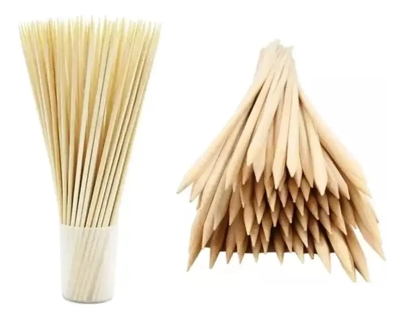PALOS GRUESOS PARA ANTICUCHOS Y BROCHETAS DE 45 CM - 1