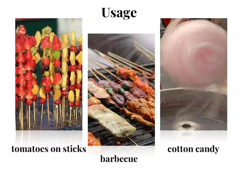 PALOS GRUESOS PARA ANTICUCHOS Y BROCHETAS DE 45 CM - 4