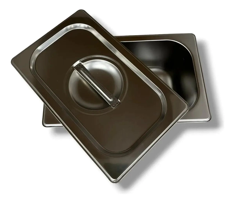 BANDEJA ASADERA CON TAPA DE ACERO INOXIDABLE 27X16,5 CM - 1