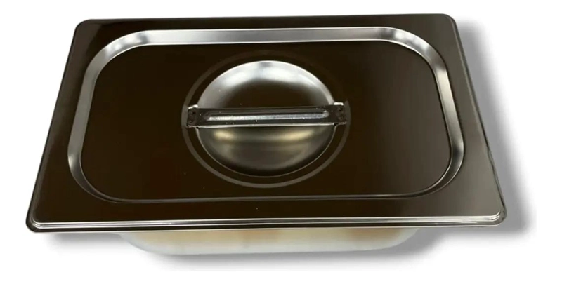 BANDEJA ASADERA CON TAPA DE ACERO INOXIDABLE 27X16,5 CM - 5