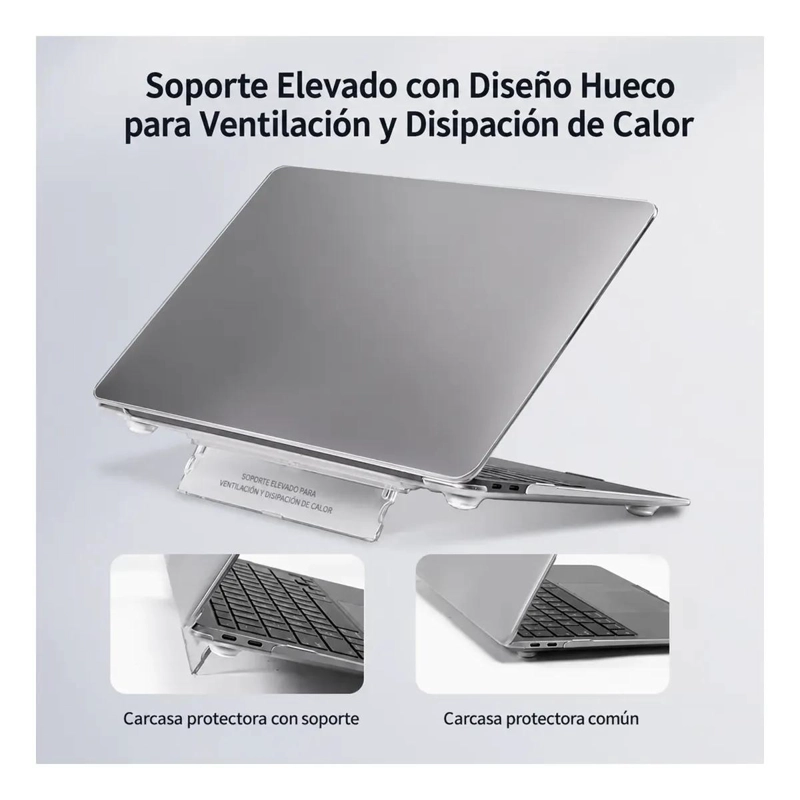 CARCASA SLIM TRANSPARENTE PARA MACBOOK NEO 13 PULGADAS - 3