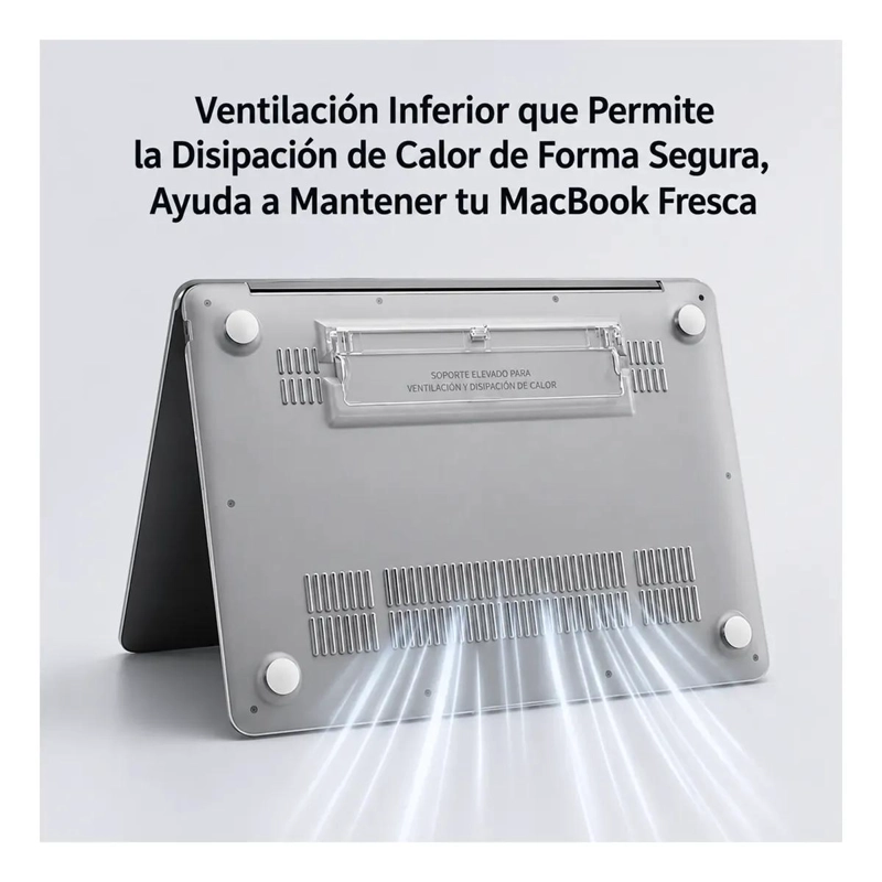 CARCASA SLIM TRANSPARENTE PARA MACBOOK NEO 13 PULGADAS - 4