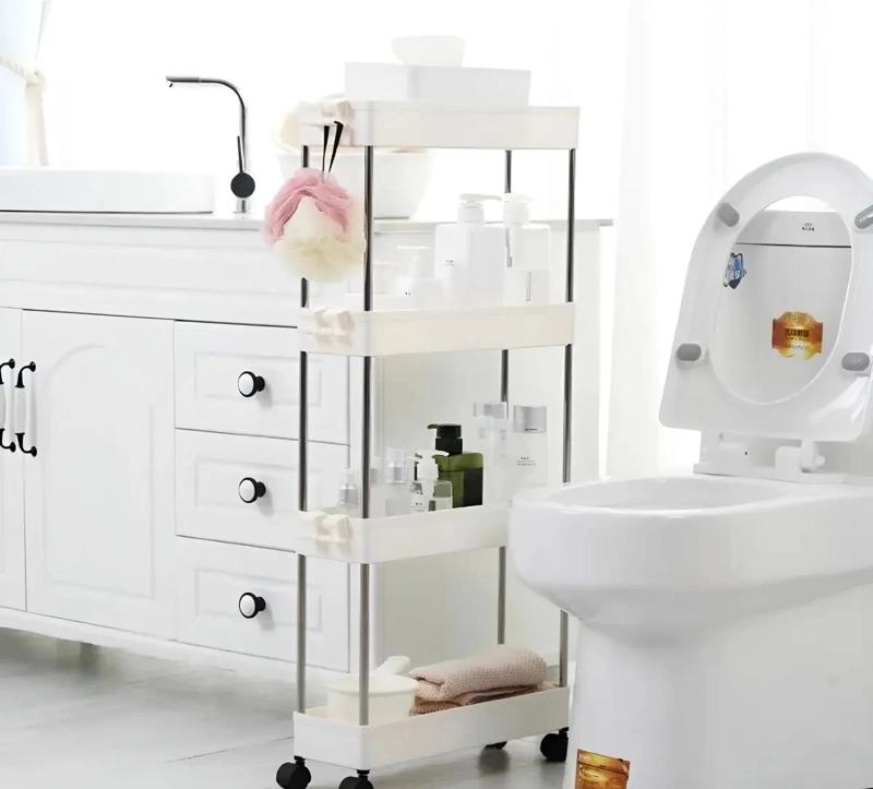 ESTANTE MULTIUSO ANGOSTO PARA BAÑO Y COCINA - 4