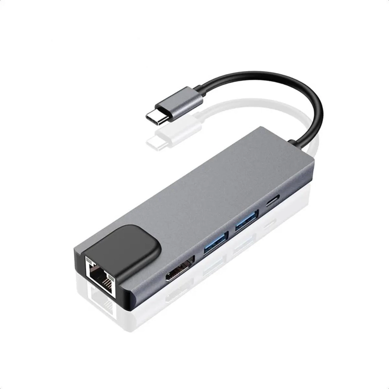 HUB USB TIPO C 5 EN 1 PARA CONEXIONES RAPIDAS - 1