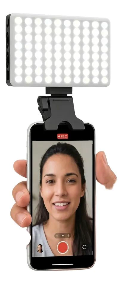 LUZ LED PORTATIL PARA SELFIES Y VIDEOS CON CLIP AJUSTABLE - 1