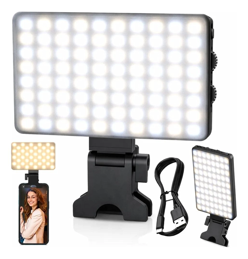 LUZ LED PORTATIL PARA SELFIES Y VIDEOS CON CLIP AJUSTABLE - 5