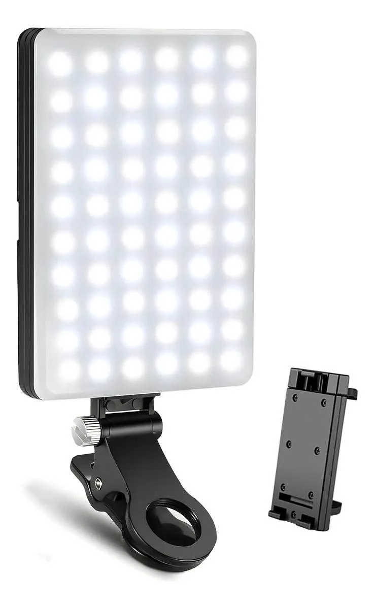 LUZ LED PORTATIL PARA SELFIES Y VIDEOS CON CLIP AJUSTABLE - 6