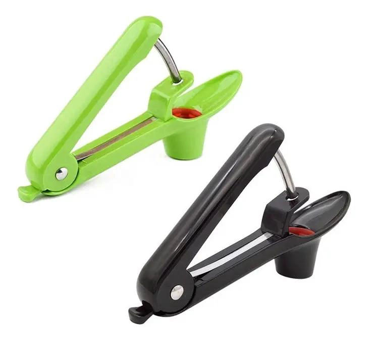 UTENSILIO PARA DESHUESAR ACEITUNAS Y FRUTAS COLOR VERDE - 3