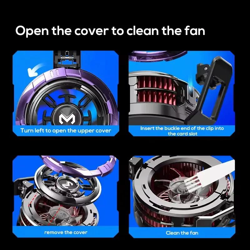 VENTILADOR ENFRIADOR MOVIL PARA JUEGOS Y STREAMING - 4