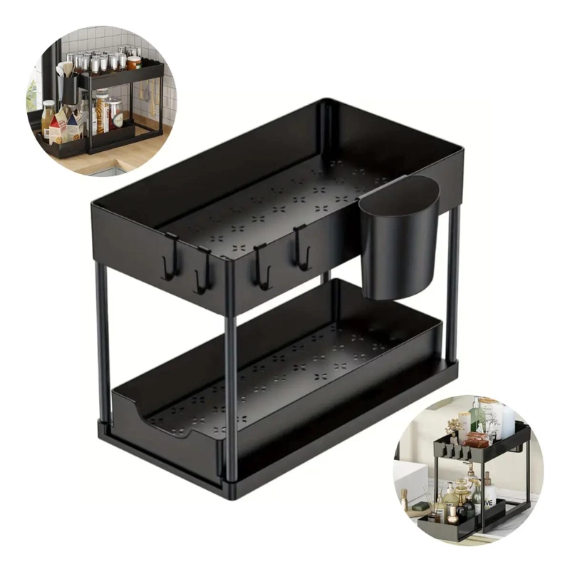 ESTANTE ORGANIZADOR MULTIFUNCIONAL PARA COCINA Y BAÑO - 1