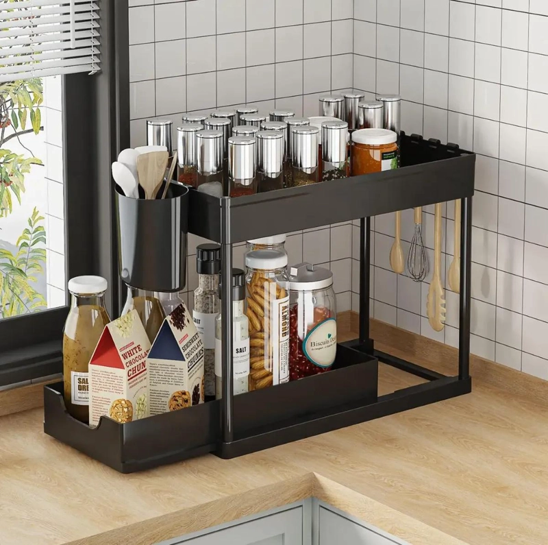 ESTANTE ORGANIZADOR MULTIFUNCIONAL PARA COCINA Y BAÑO - 8