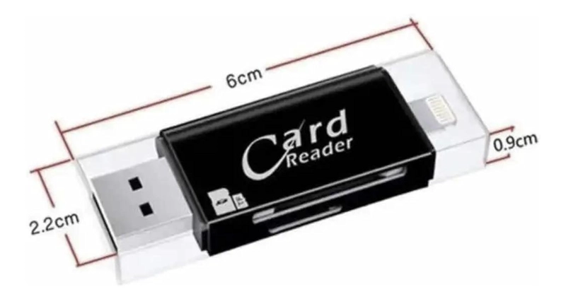 LECTOR DE TARJETAS SD Y MICRO USB 3 EN 1 PARA DISPOSITIVOS - 3