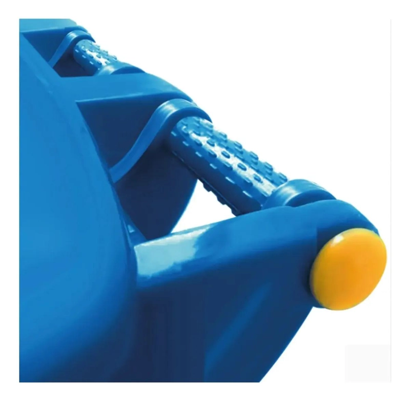 BASURERO DE 120 LITROS CON TAPA DE ALTA DENSIDAD COLOR AZUL - 3