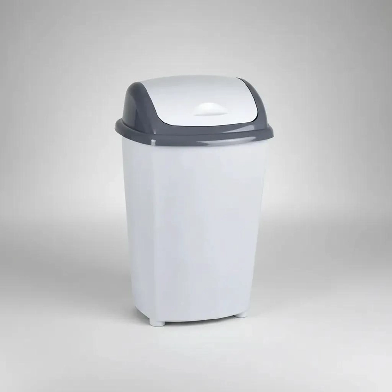 BASURERO DE 30 LITROS CON TAPA VAIVE N PARA HOGAR Y OFICINA - 1