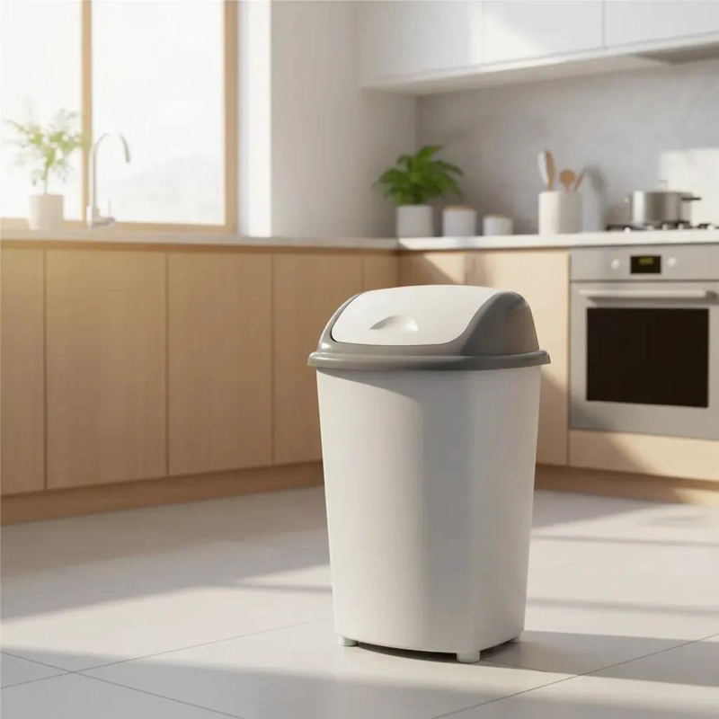 BASURERO DE 30 LITROS CON TAPA VAIVE N PARA HOGAR Y OFICINA - 3