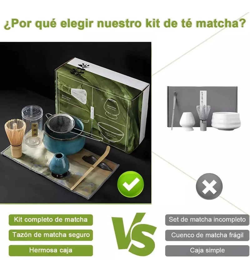 JUEGO DE TE  MATCHA JAPONE S CON BATIDOR Y TAZON CEREMONIAL - 5