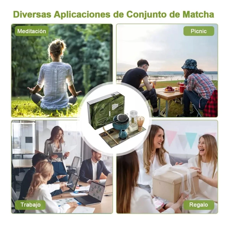 JUEGO DE TE  MATCHA JAPONE S CON BATIDOR Y TAZON CEREMONIAL - 7