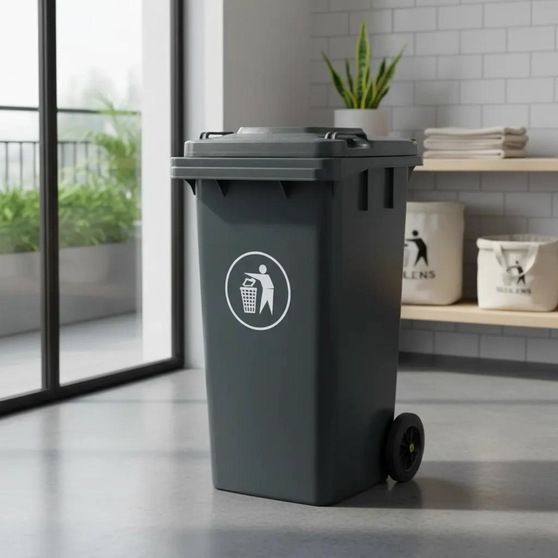 CONTENEDOR DE BASURA DE 120 LITROS EN 5 COLORES VARIADOS - 6