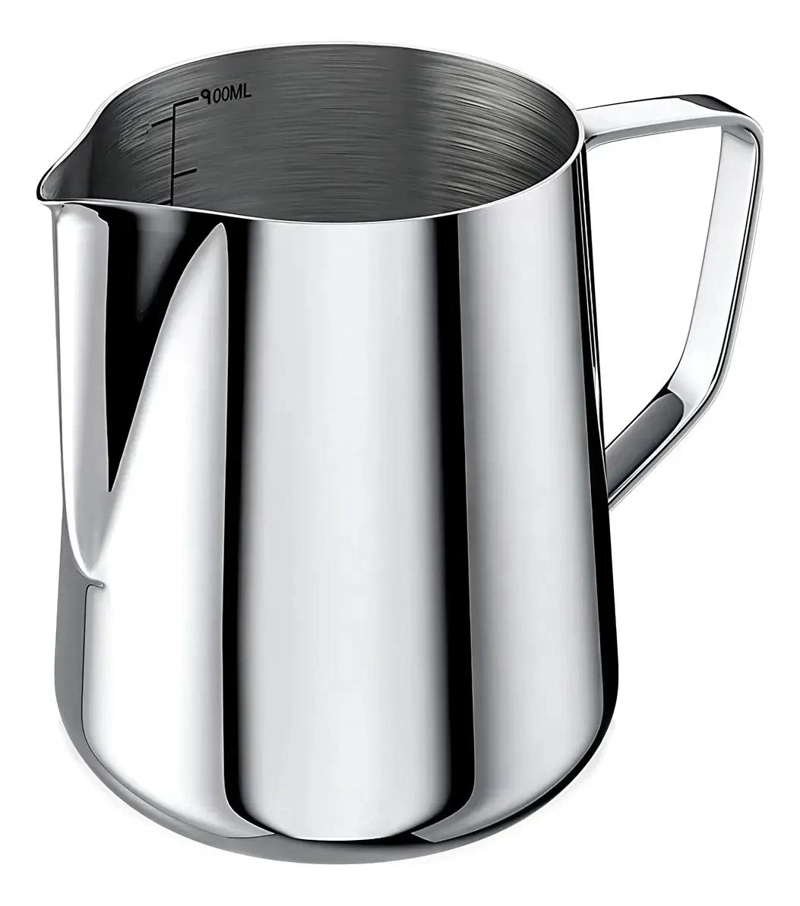 JARRA DE ACERO INOXIDABLE PARA ESPUMA DE LECHE 900 ML - 1