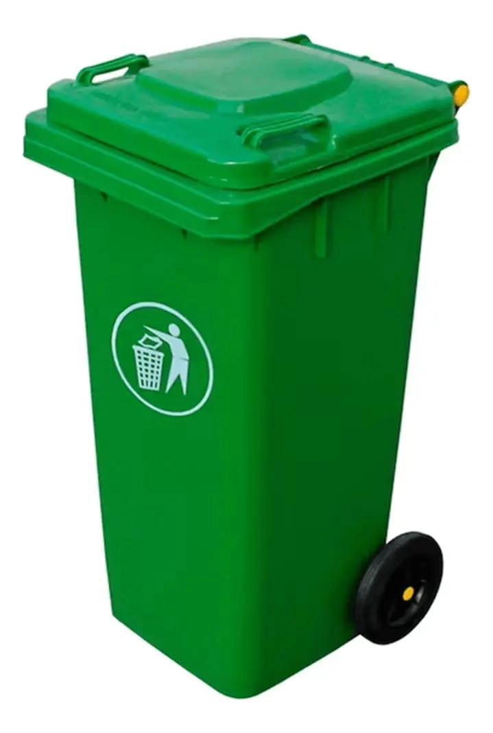 BASURERO DE 120 LITROS CON TAPA PARA RESIDUOS - 1