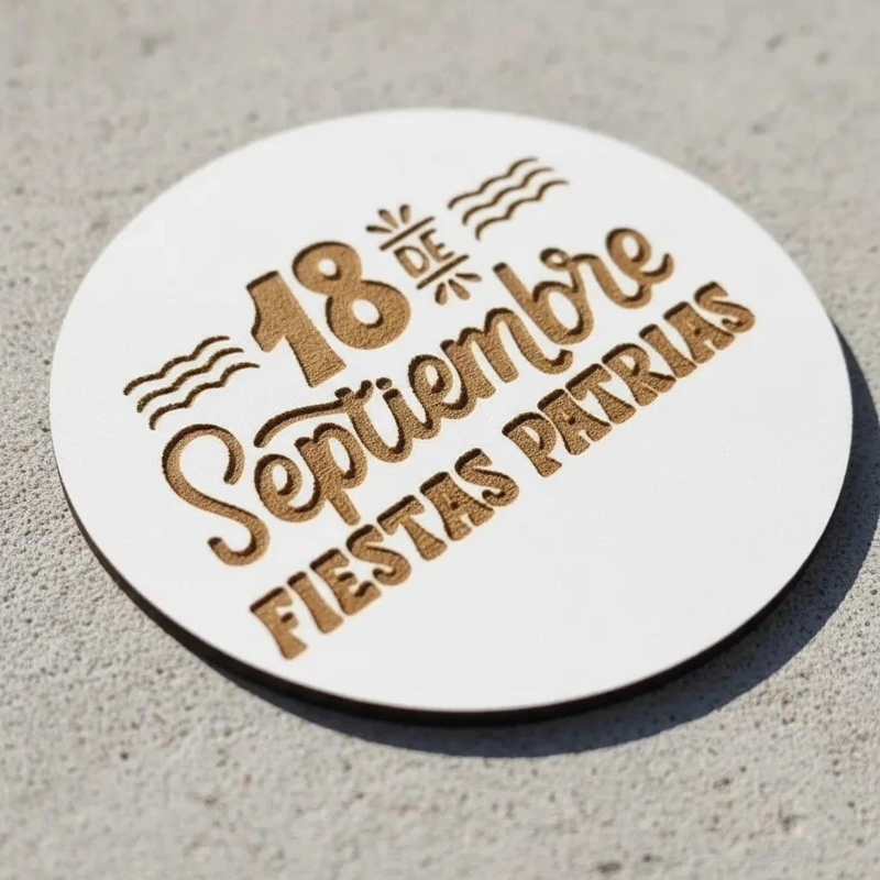 SET DE 5 POSAVASOS DECORATIVOS PARA FIESTAS PATRIAS - 4