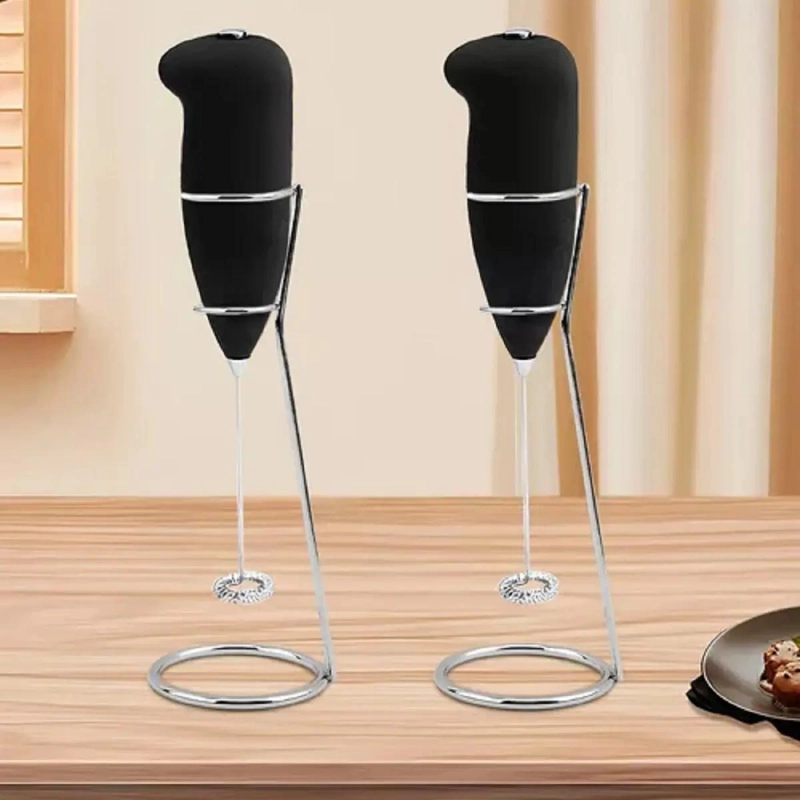 BATIDOR ELE CTRICO MULTIFUNCION PARA CAFE  Y LECHE CON ESPUMA RECARGABLE USB - 2