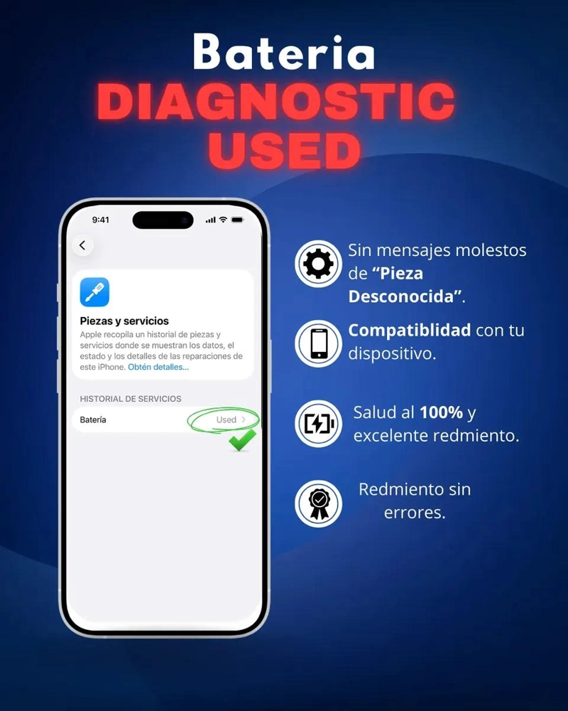 BATERIA DE REPUESTO PARA IPHONE 13 PRO MAX DE ALTA CALIDAD - 3