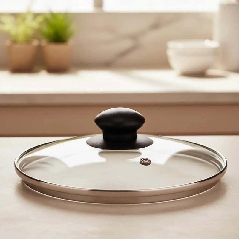TAPA DE VIDRIO 18 CM PARA OLLA VAPORERA DE 3 LITROS - 9