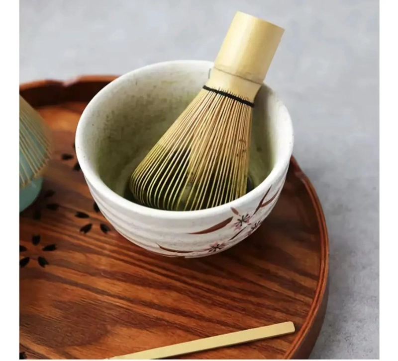 BATIDOR DE BAMBU PARA TE  MATCHA CON DISEÑO TIPO CHASEN Y MANGO ERGONOMICO - 3