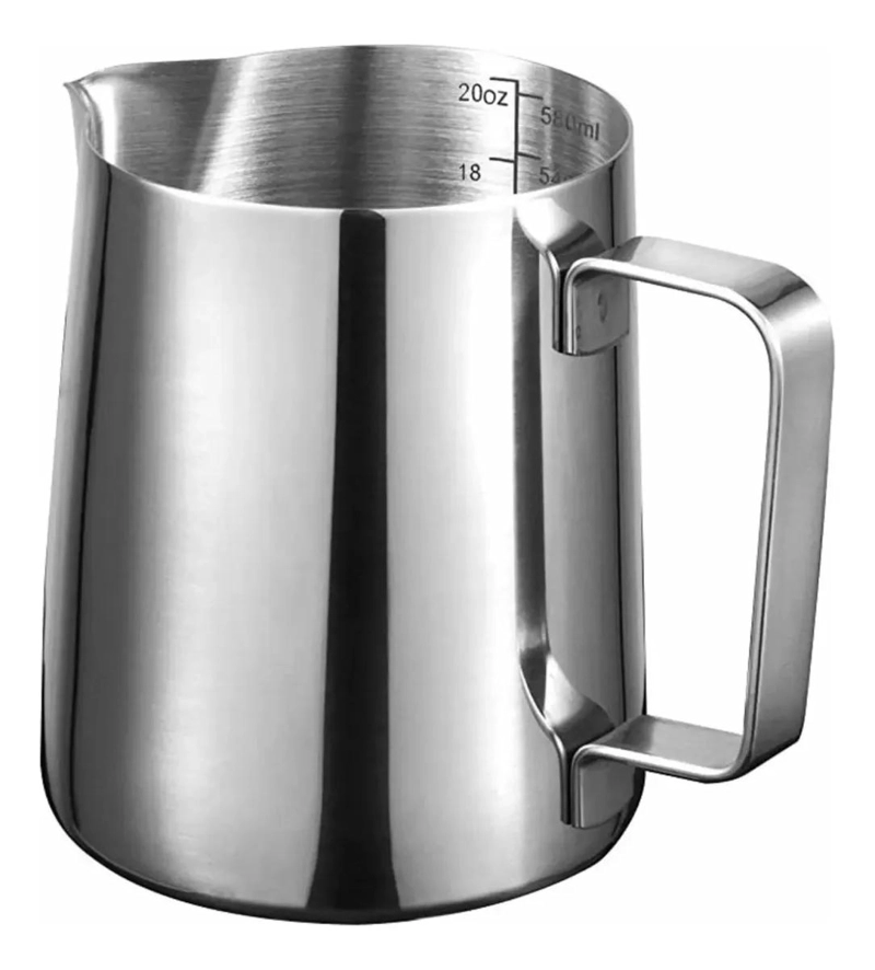 JARRA PARA ESPUMA DE LECHE DE ACERO INOXIDABLE CON CAPACIDAD DE 550 ML - 1