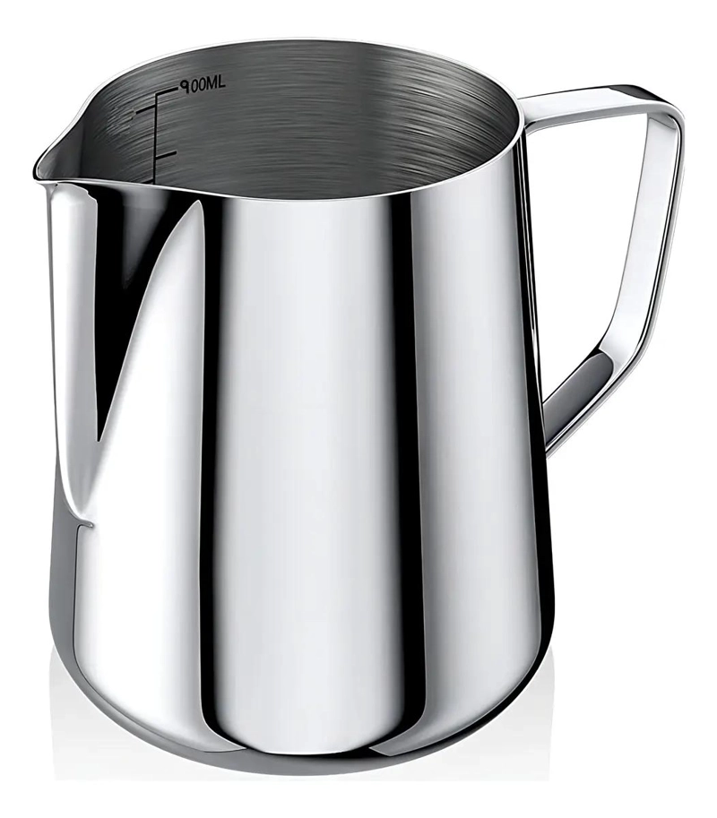 JARRA LECHERA DE ACERO INOXIDABLE 900ML PARA BARISTAS - 1
