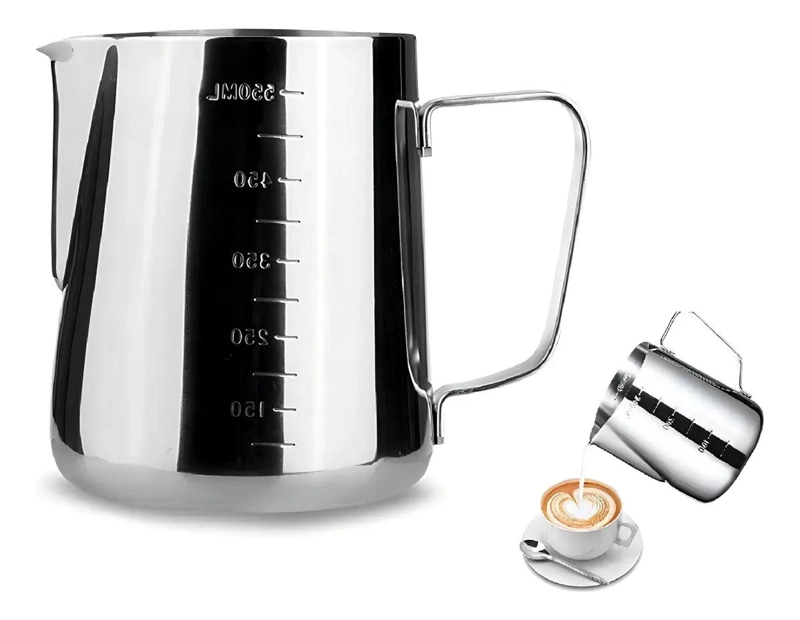 JARRA LECHERA DE ACERO INOXIDABLE 900ML PARA BARISTAS - 3