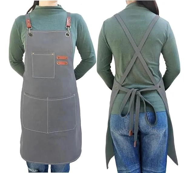 DELANTAL MULTIUSOS CON BOLSILLOS PARA COCINA Y JARDINERIA - 1