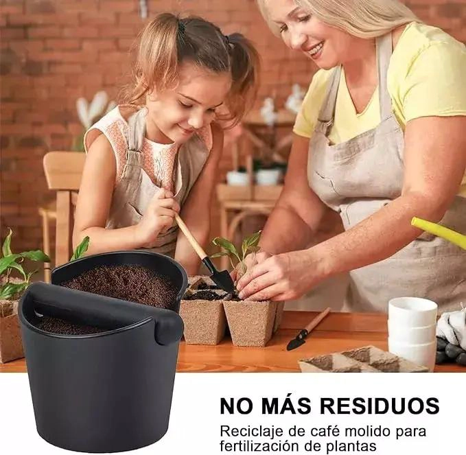 CONTENEDOR DE RESIDUOS DE CAFE  PARA BARISTAS Y CAFETERIAS - 4