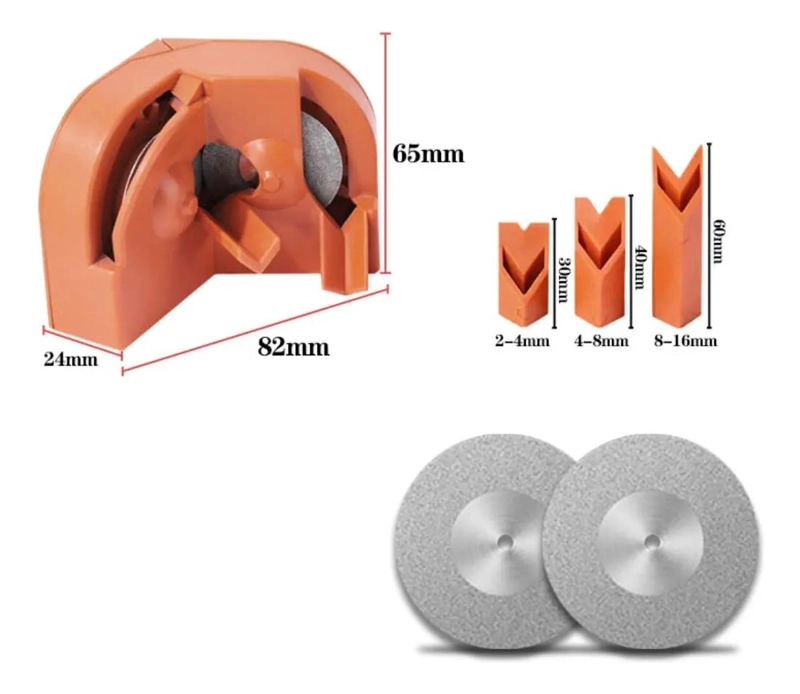 AFILADOR MULTIFUNCIONAL PARA BROCAS CON MUELAS ABRASIVAS Y DISEÑO COMPACTO - 2