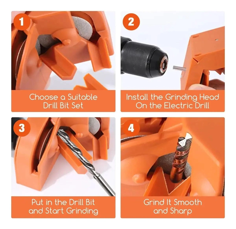 AFILADOR MULTIFUNCIONAL PARA BROCAS CON MUELAS ABRASIVAS Y DISEÑO COMPACTO - 3