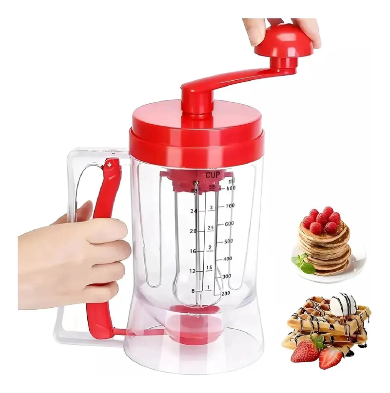 DISPENSADOR CON BATIDOR Y MEDIDOR PARA MEZCLA DE MASA HASTA 900 ML - 1