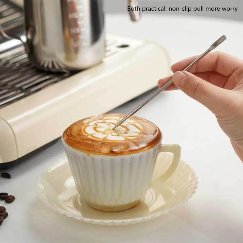 JARRA DE ACERO INOXIDABLE PARA ESPUMA DE LECHE 350ML - 9