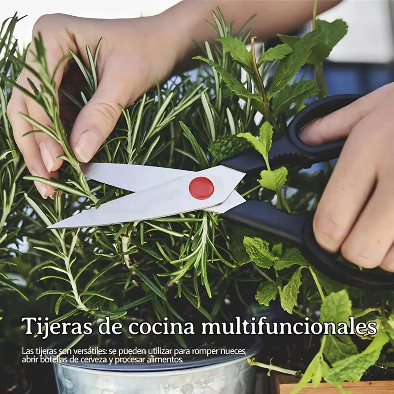 TIJERAS DE COCINA MULTIUSO DE ACERO INOXIDABLE PARA CORTAR - 6